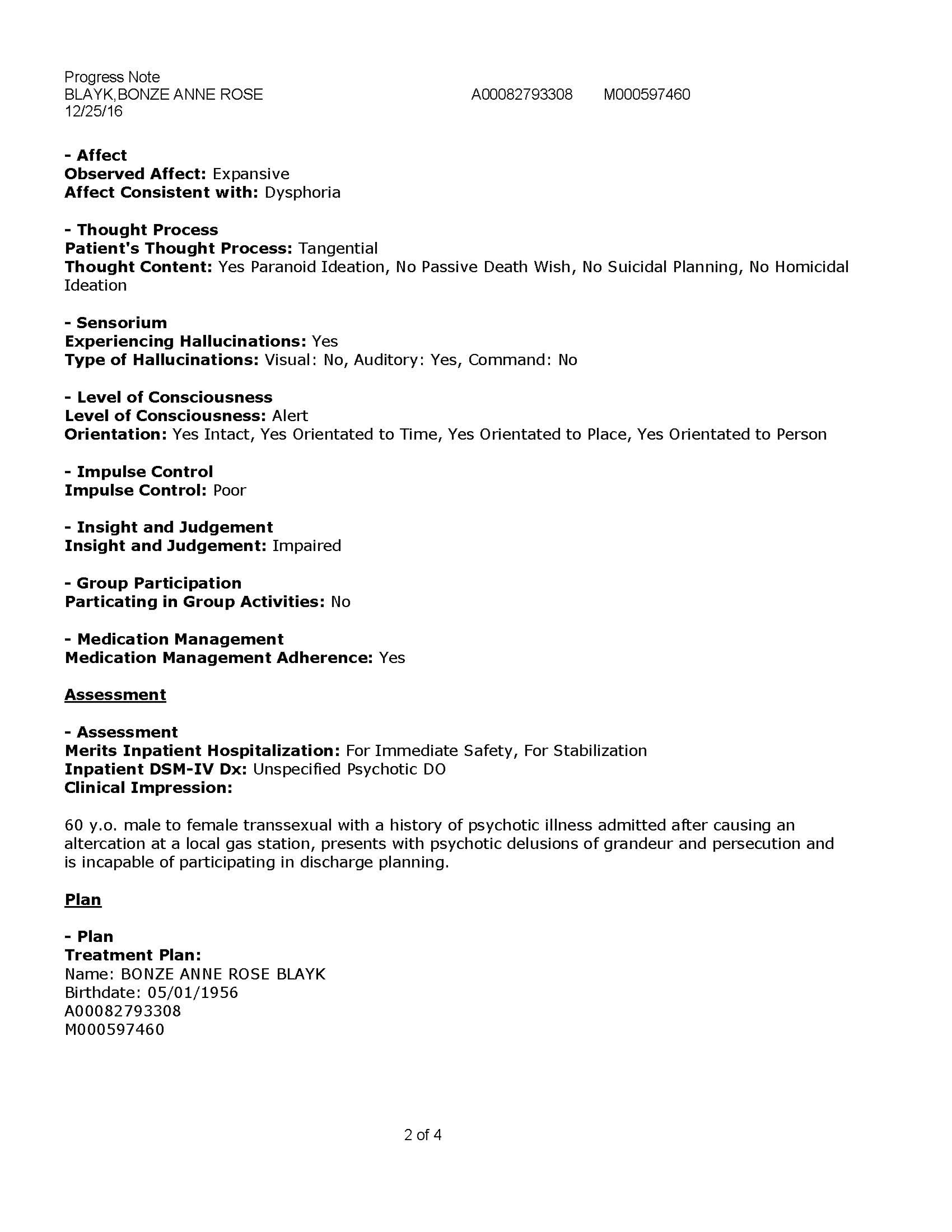 ./A00082793308_Blayk_Bonzeanne_R%5c017_Progress_Notes%5c017_--%5c5340-20230326081946724 - 2017-01-24 - Clifford Ehmke MD - 'poorly organized and hyperverbal' - CYBERWAR 'Criminal hacking rings' DO NOT EXIST - RESTLESSNESS_Page_2.png